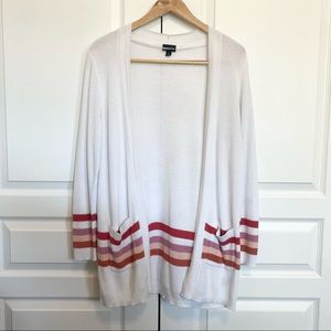 Torrid Open Front Cardigan Sweater with Pockets Long Duster Womens Size 1X